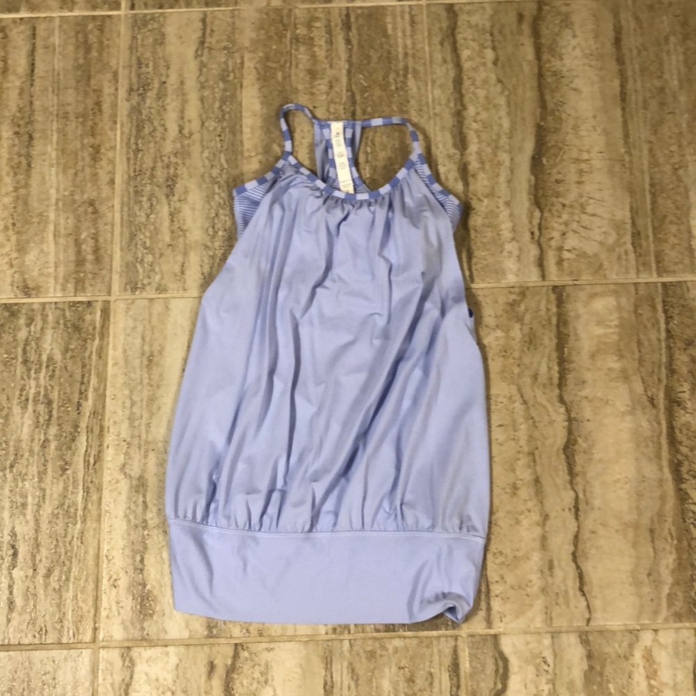 Lululemon No Limits Tank Stripe Lavender Dusk Size 4